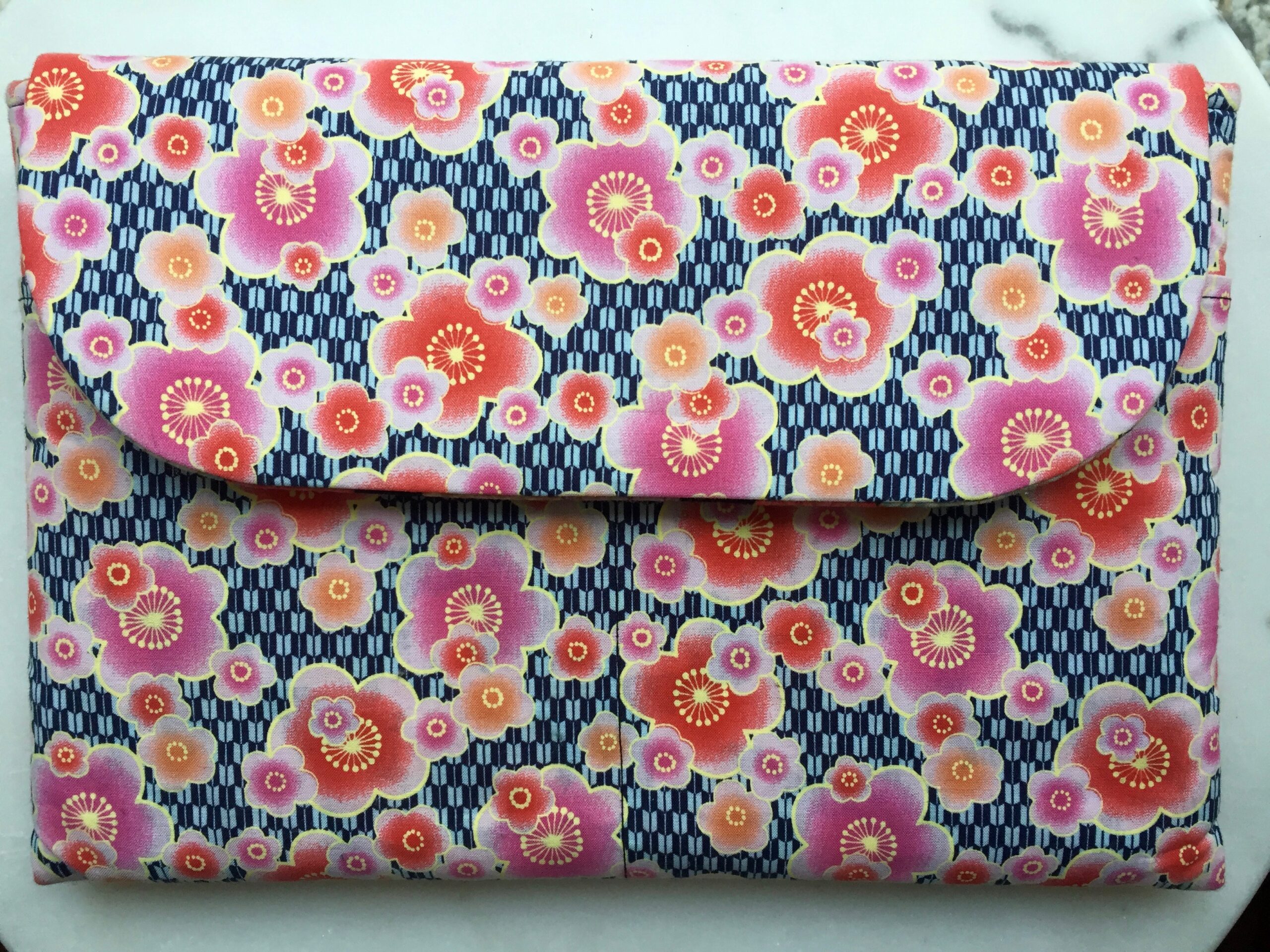 unique handmade etsy gift pick for her: kimono laptop sleeve
